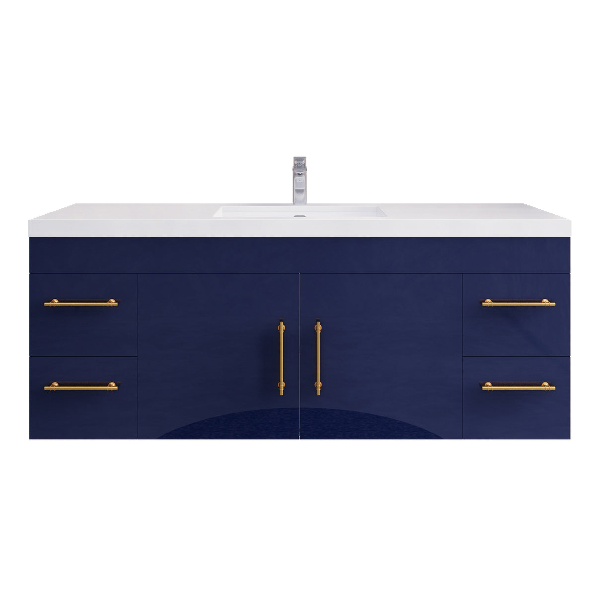 Better Vanity Elsa 24" -48" Wall-Mounted Floating Bathroom Vanity with Reinforced Acrylic Single Sink, Soft-Close Drawers, Fully Assembled