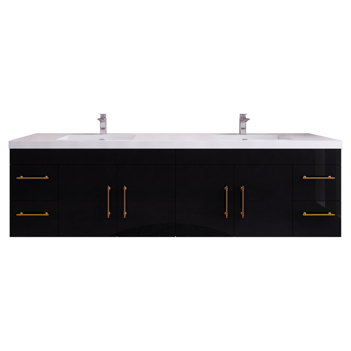 Better Vanity Elsa 24" -48" Wall-Mounted Floating Bathroom Vanity with Reinforced Acrylic Single Sink, Soft-Close Drawers, Fully Assembled