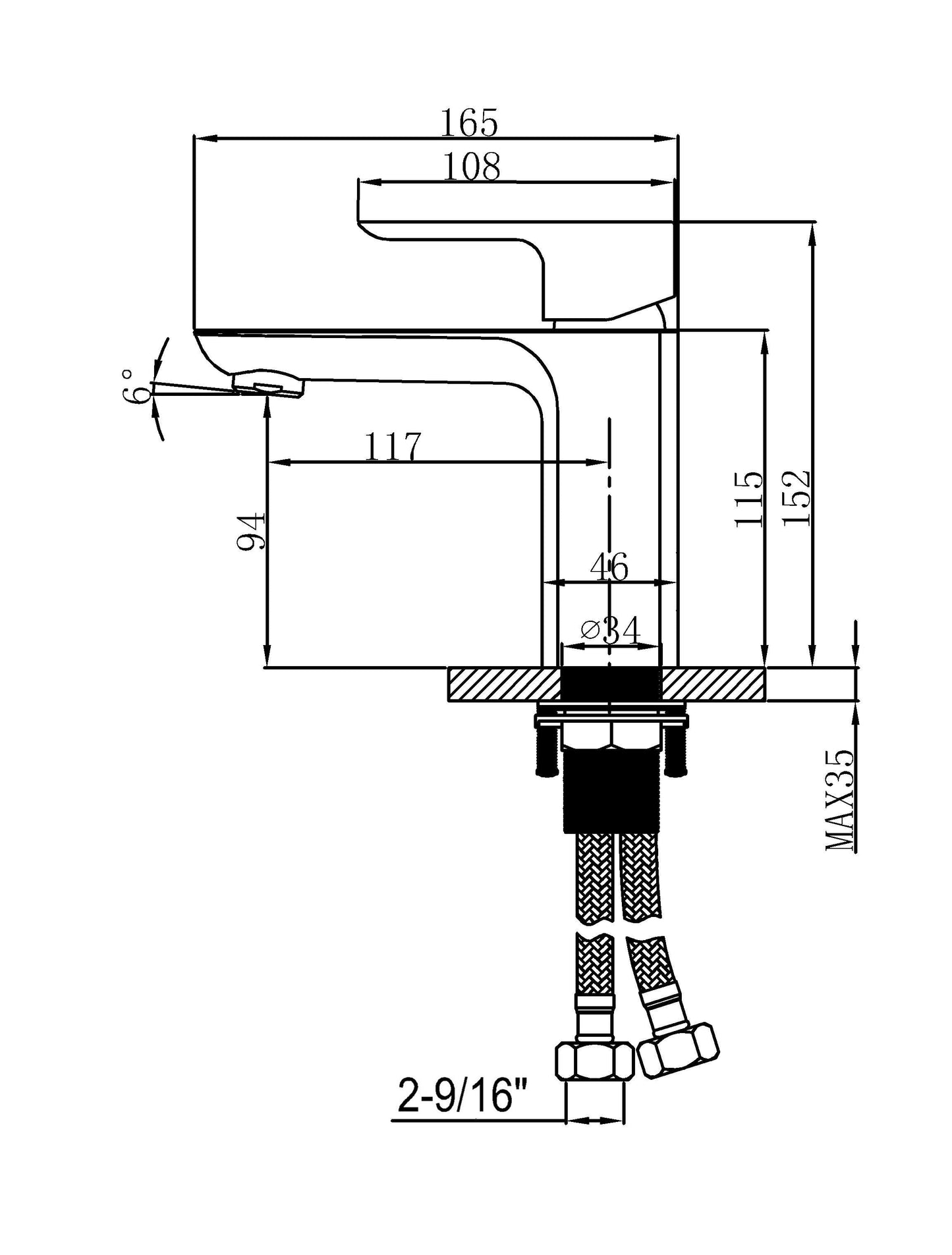 MEBO Single Lever Bathroom Vanity Faucet