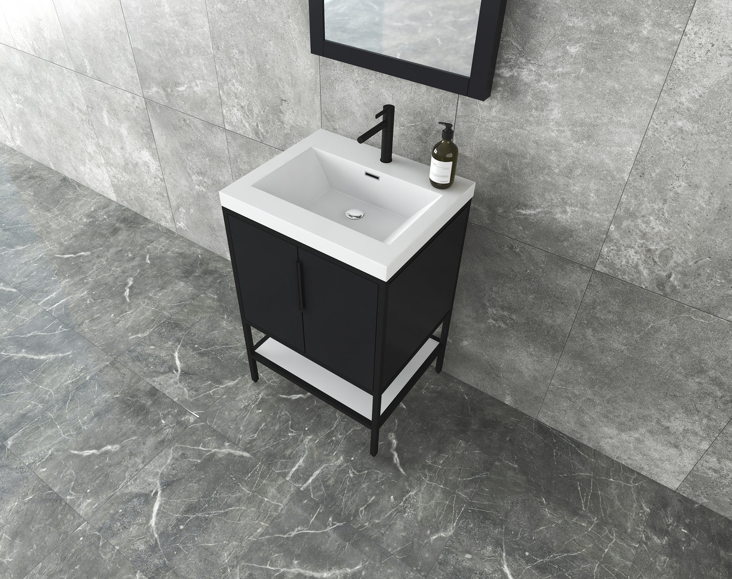 Andrew 24" Freestanding Vanity with Reinforced Acrylic Sink