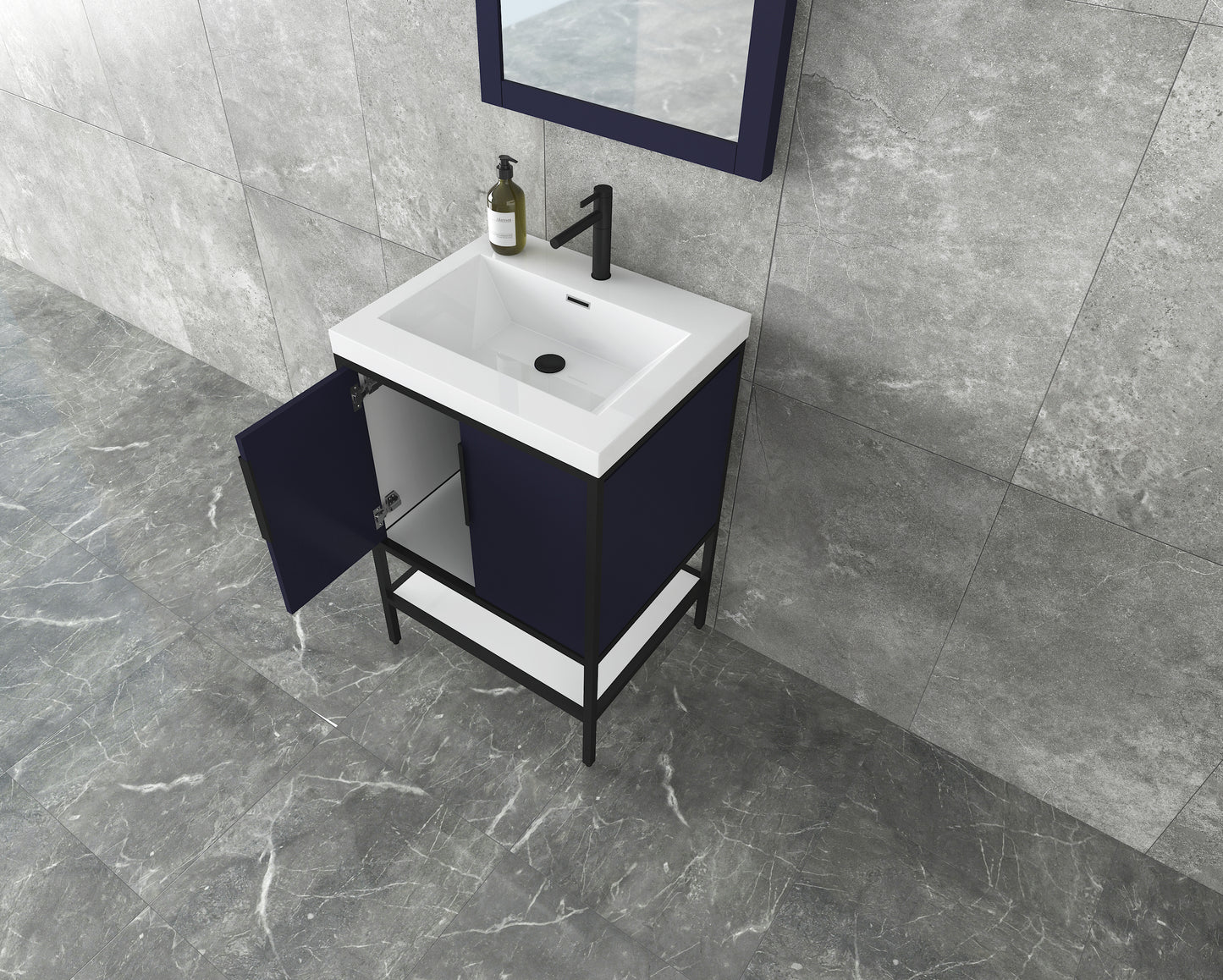 Andrew 24" Freestanding Vanity with Reinforced Acrylic Sink