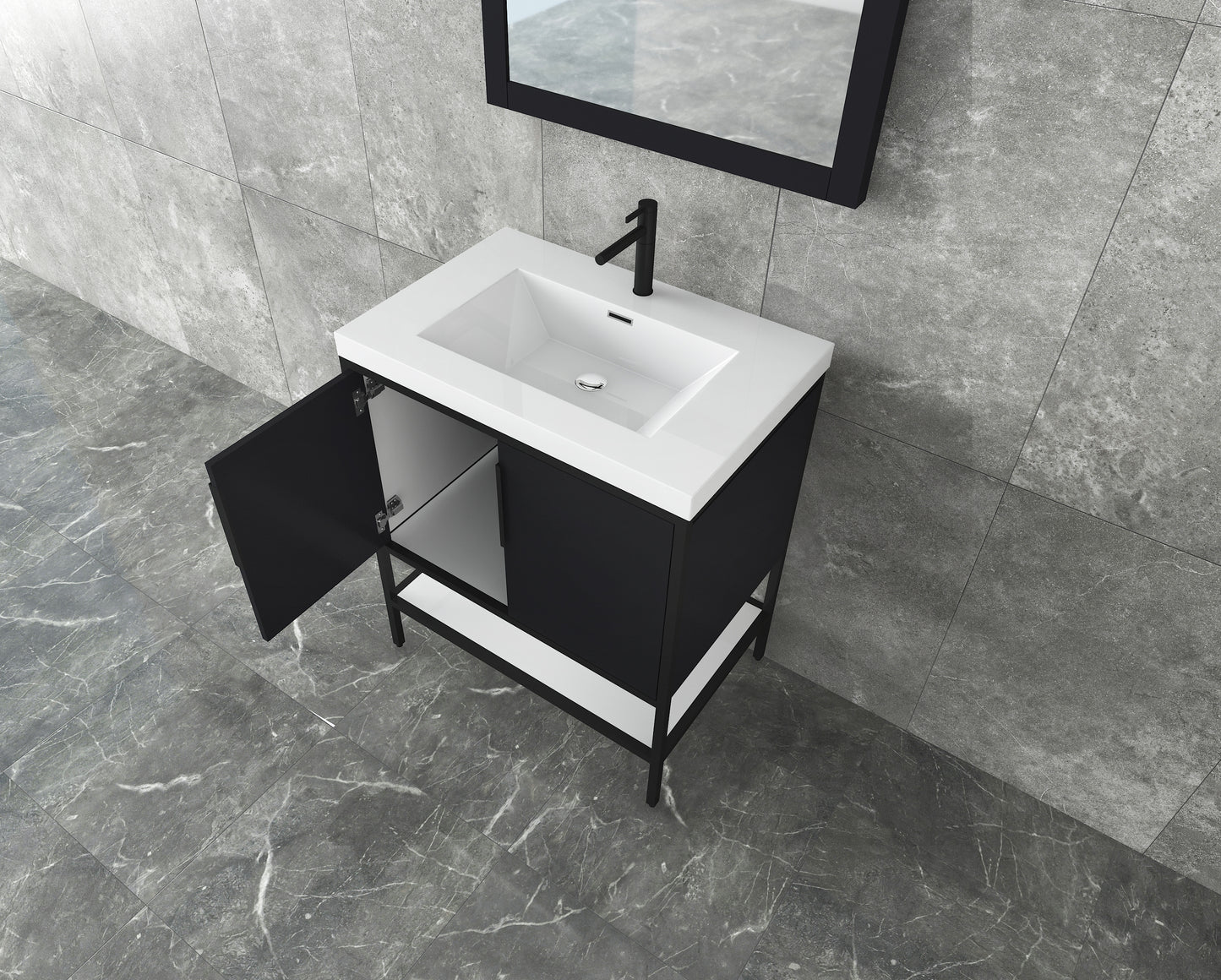 Andrew 30" Freestanding Vanity with Reinforced Acrylic Sink