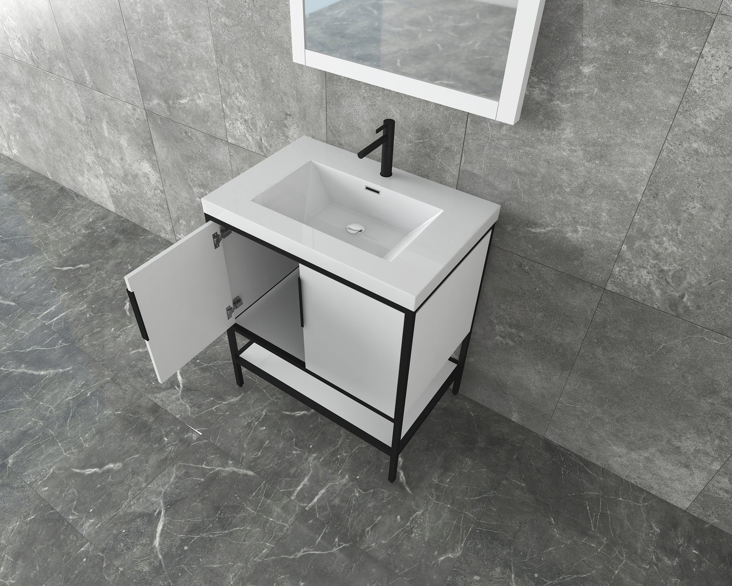 Andrew 30" Freestanding Vanity with Reinforced Acrylic Sink