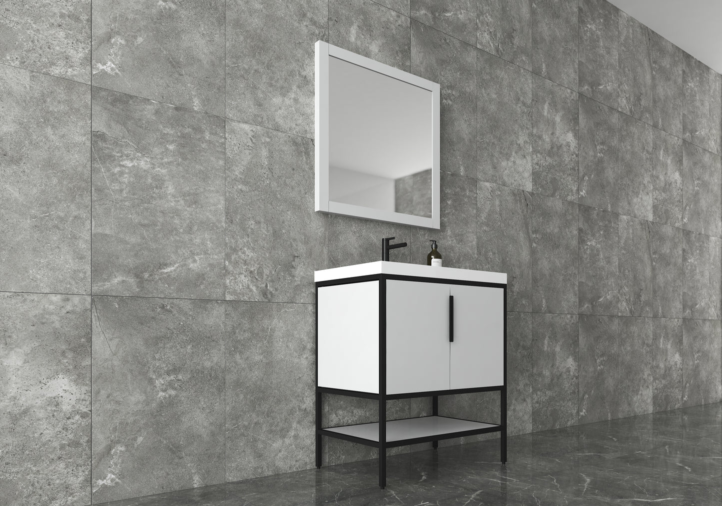 Andrew 30" Freestanding Vanity with Reinforced Acrylic Sink