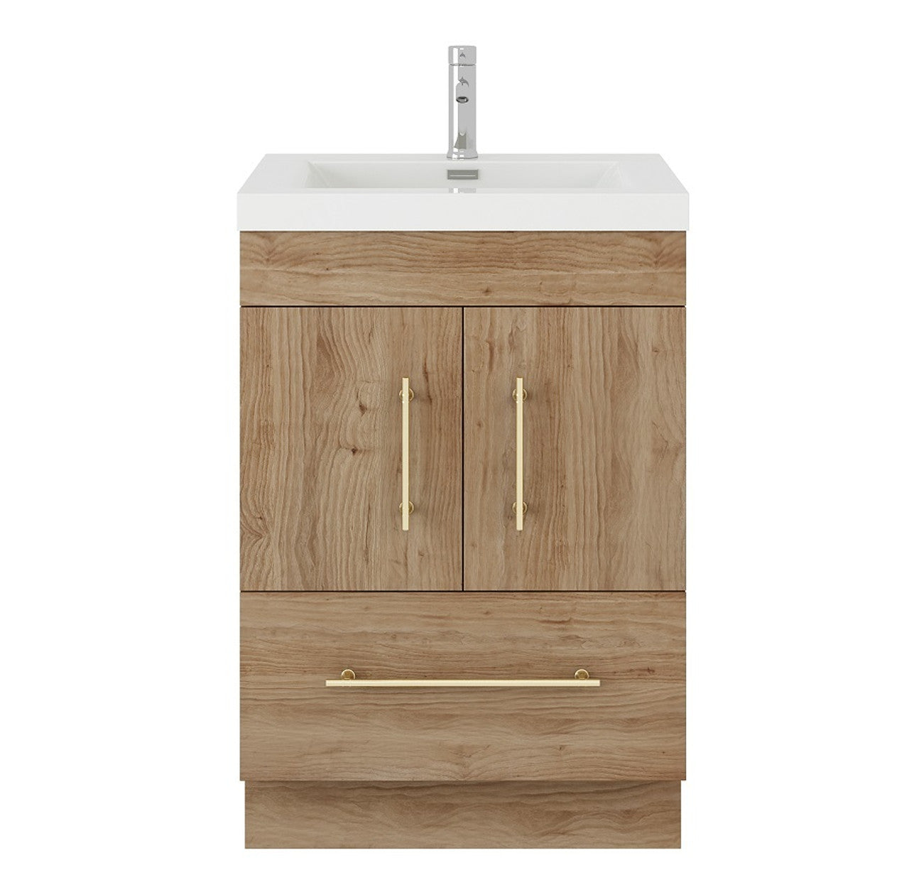 Elsa Freestanding Vanity with Royal White Reinforced Acrylic Sink Top 24" - 84"