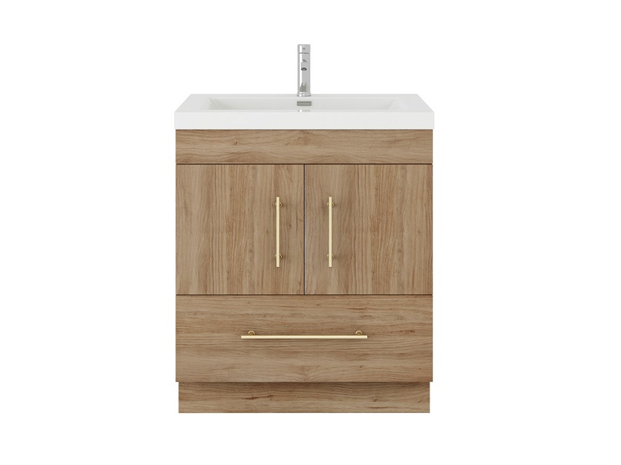 Elsa Freestanding Vanity with Royal White Reinforced Acrylic Sink Top 24" - 84"