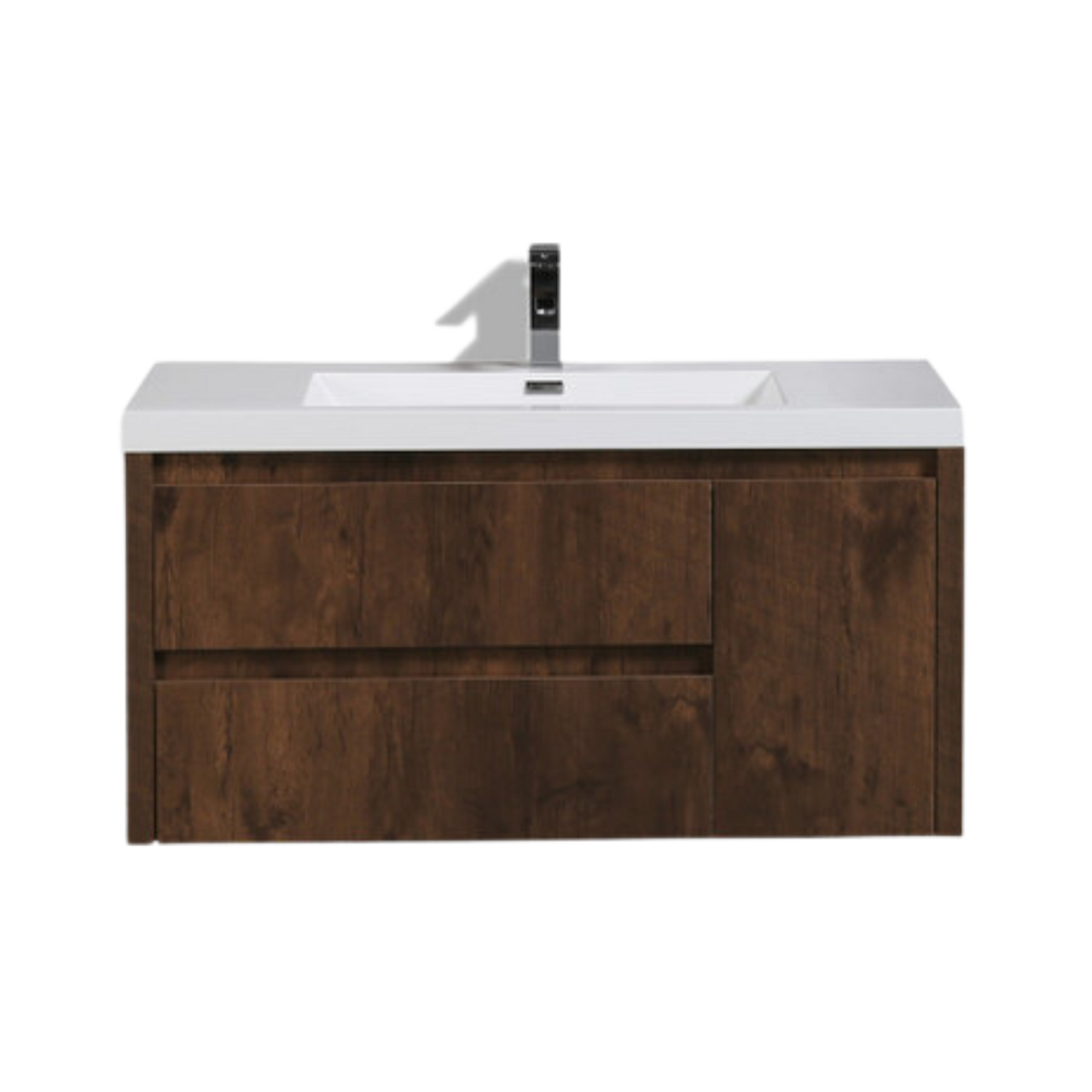 Jade Floating Bathroom Vanity with Reinforced Acrylic Sink Top 36" - 48"