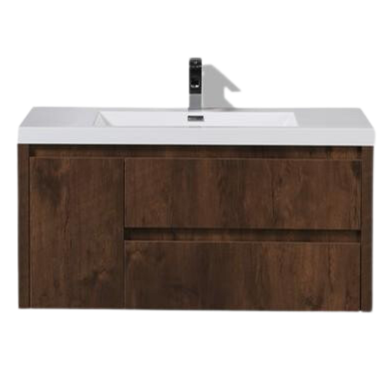 Jade Floating Bathroom Vanity with Reinforced Acrylic Sink Top 36" - 48"