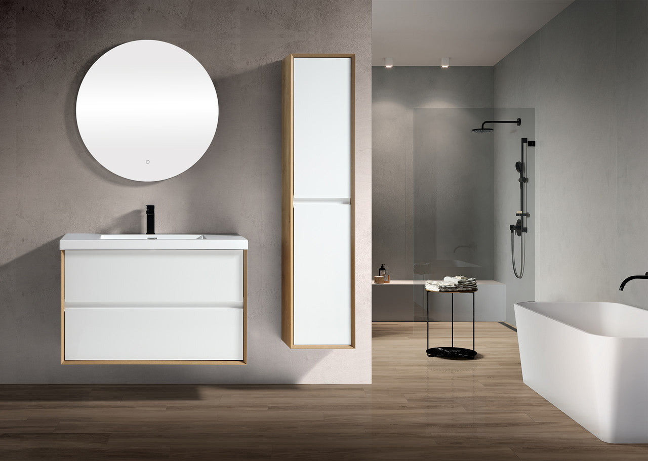 Kingdee Wall Mounted Vanity with Reinforced Acrylic Sink