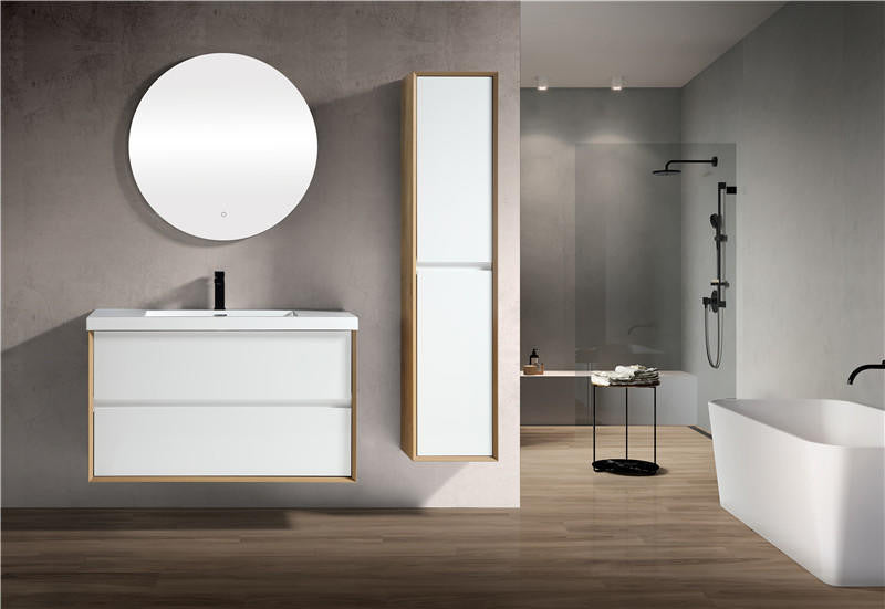 Kingdee Wall Mounted Vanity with Reinforced Acrylic Sink