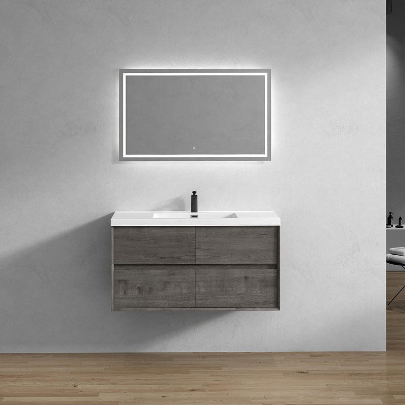 Kingdee Wall Mounted Vanity with Reinforced Acrylic Sink