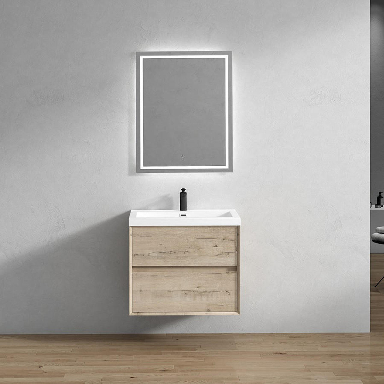 Kingdee Wall Mounted Vanity with Reinforced Acrylic Sink